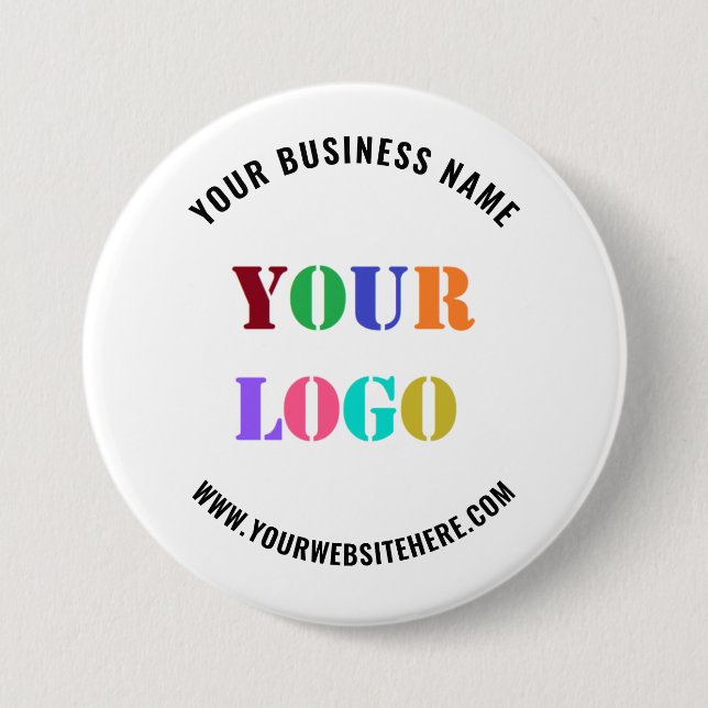 Your Logo Name Website Promotional Company Button (Front)