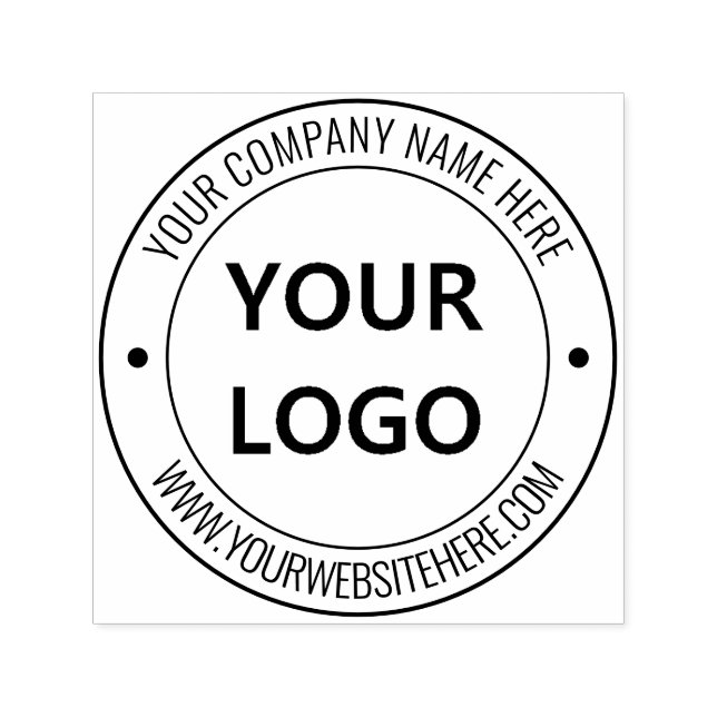 Your Logo Name Website Rond Stamp Example (Design)