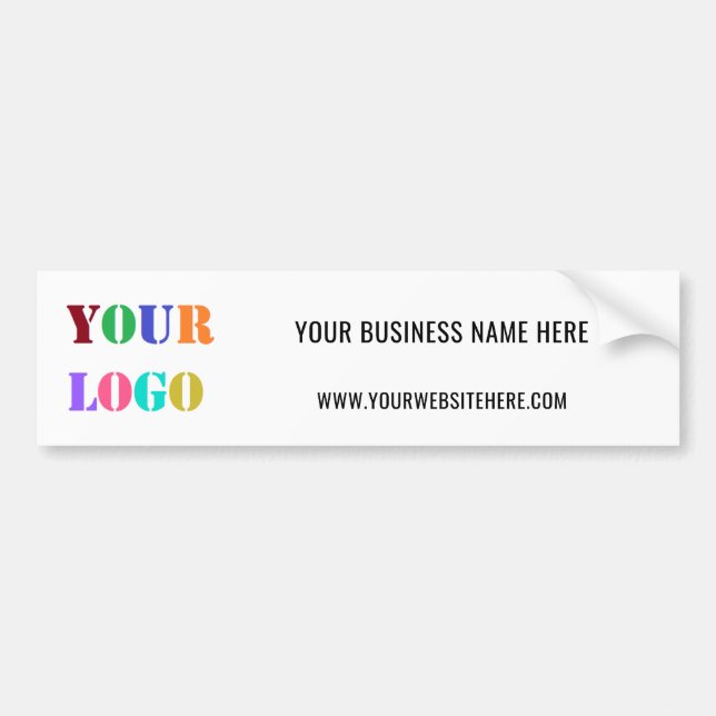 Your Logo Name Website Sticker Promotional Company (Front)