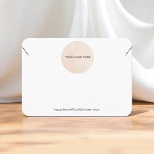 Your Logo Necklace Display Card Large