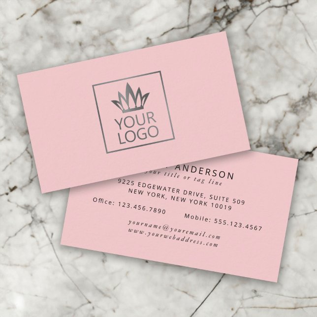 Your Logo on Any Colour Background Business Card (Creator Uploaded)