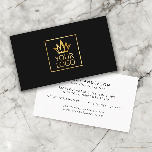 Your Logo on Any Colour Background Business Card (Creator Uploaded)