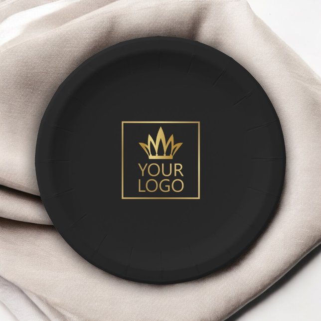 Your Logo on Any Colour Background Paper Plate (Creator Uploaded)