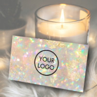 your logo on brilliant opal stone photo