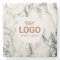 your logo on white marble