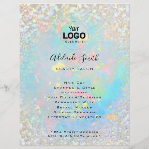 your logo opal inspired design flyer