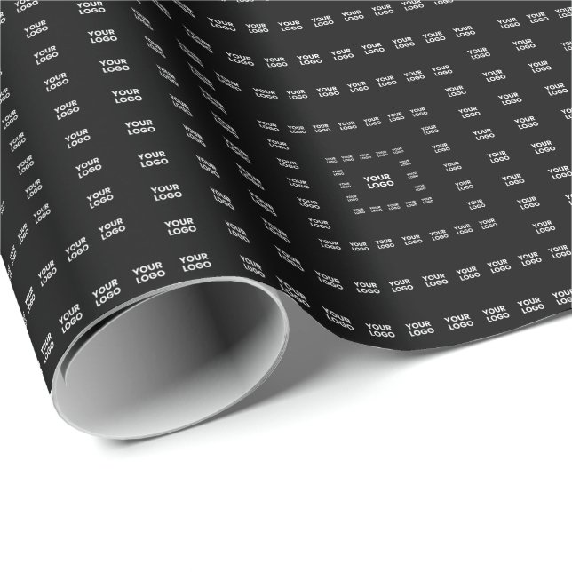 Your Logo or Any Design/Image | Square Pattern  Wrapping Paper (Roll Corner)