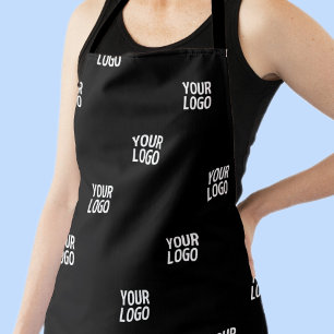 Your Logo or Any Image   Diagonal Stripes  Apron