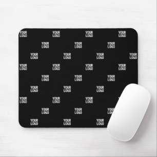 Your Logo or Any Image Diagonal Stripes Mouse Pad
