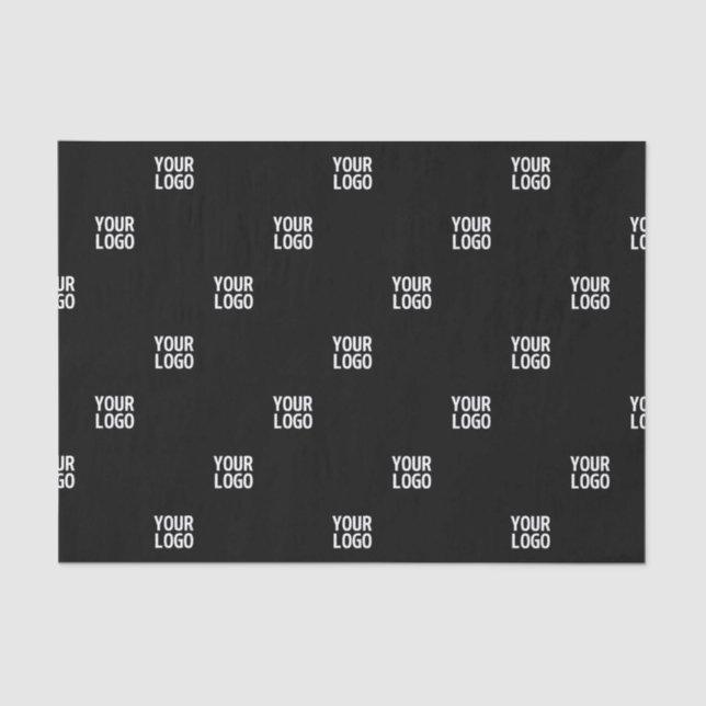 Your Logo or Any Image | Diagonal Stripes  Tissue Paper (Front)