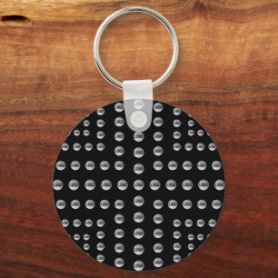 Your Logo or Any Image   Unique Modern Pattern  Key Ring