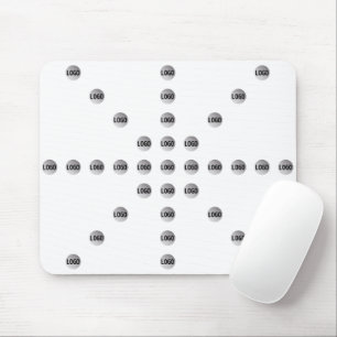 Your Logo or Any Uploaded Image   Star Pattern  Mouse Pad