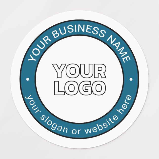 Your Logo or Design & Circular Text | Waterproof  (Design 1)