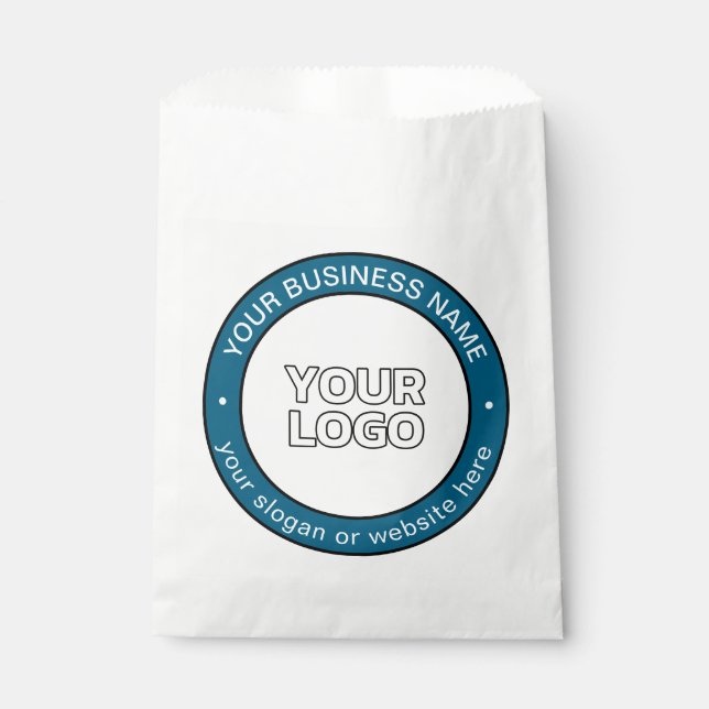 Your Logo or Design & Customisable Circular Text Favour Bag (Front)