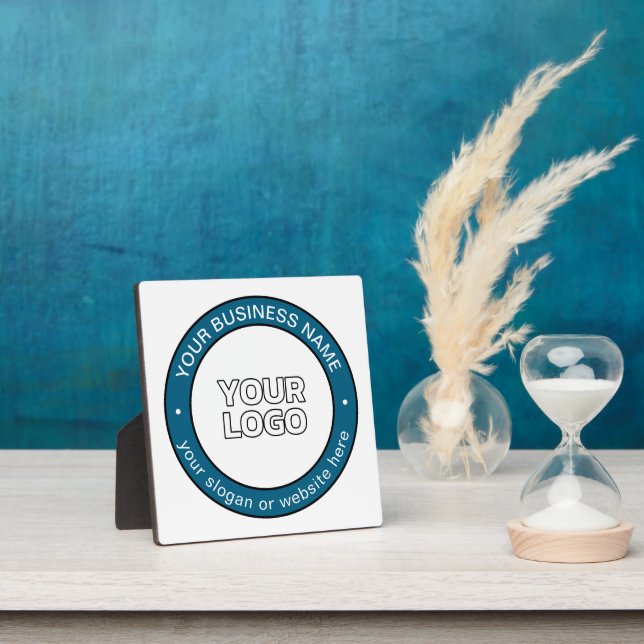 Your Logo or Design & Customisable Circular Text Plaque (Insitu)