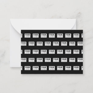 Your Logo or Design   Editable Colour Background  Card