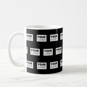 Your Logo or Design   Editable Colour Background  Coffee Mug