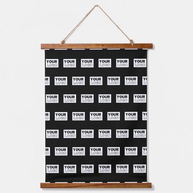 Your Logo or Design | Editable Colour Background  Hanging Tapestry (Front)