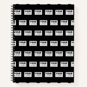 Your Logo or Design Editable Colour Background Notebook
