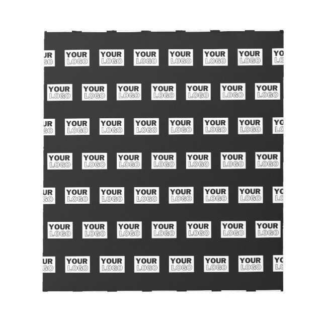 Your Logo or Design | Editable Colour Background  Notepad (Front)