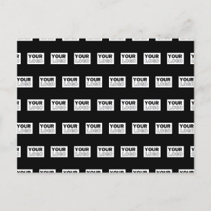 Your Logo or Design   Editable Colour Background  Postcard