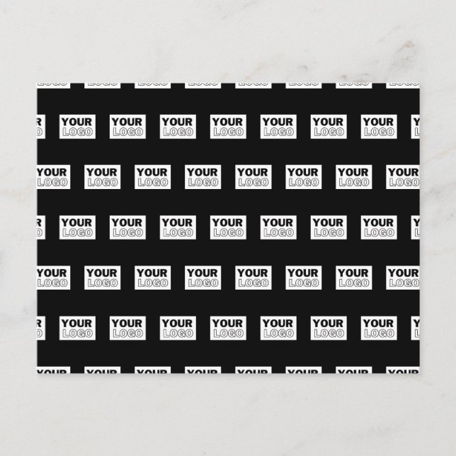 Your Logo or Design | Editable Colour Background  Postcard (Front)