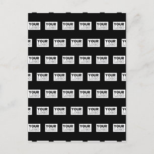 Your Logo or Design   Editable Colour Background  Postcard