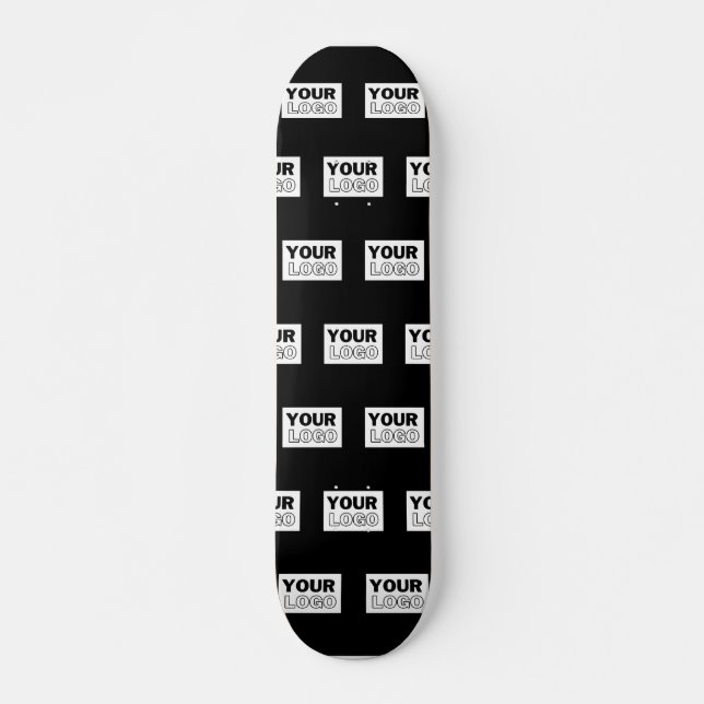 Your Logo or Design | Editable Colour Background  Skateboard (Front)