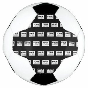 Your Logo or Design   Editable Colour Background  Soccer Ball