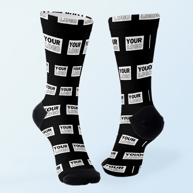 Your Logo or Design | Editable Colour Background  Socks (Creator Uploaded)