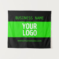 Your Logo or Image | Black & Bright Green