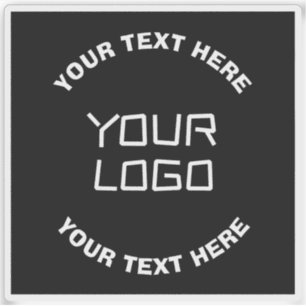 Your Logo or Image & Editable Text   Black & White
