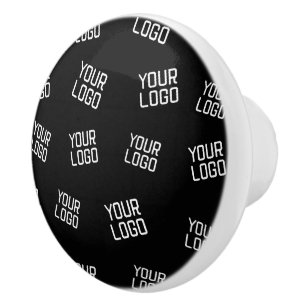 Your Logo or Image Randomised Looking Template Ceramic Knob