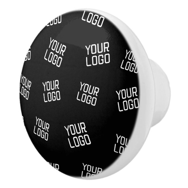 Your Logo or Image | Randomised Looking Template Ceramic Knob (Right)