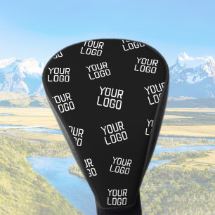 Your Logo or Image   Randomised Looking Template Golf Head Cover