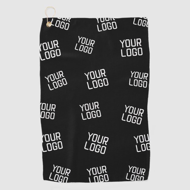 Your Logo or Image | Randomised Looking Template Golf Towel (Front)