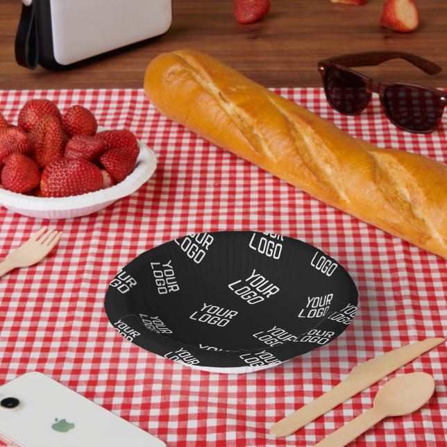 Your Logo or Image | Randomised Looking Template Paper Plate (Picnic)