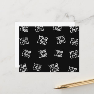 Your Logo or Image   Randomised Looking Template Postcard