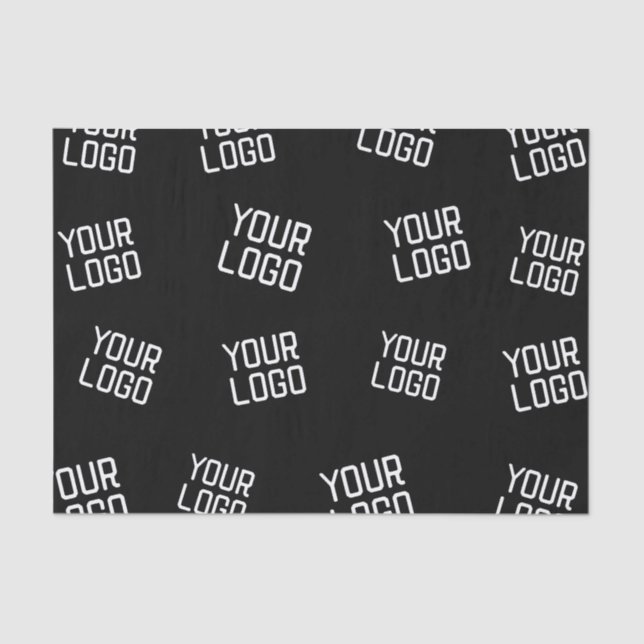 Your Logo or Image | Randomised Looking Template Tissue Paper (Front)