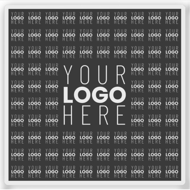 Your Logo or Image Tiled Pattern Large Centre Logo (Front)
