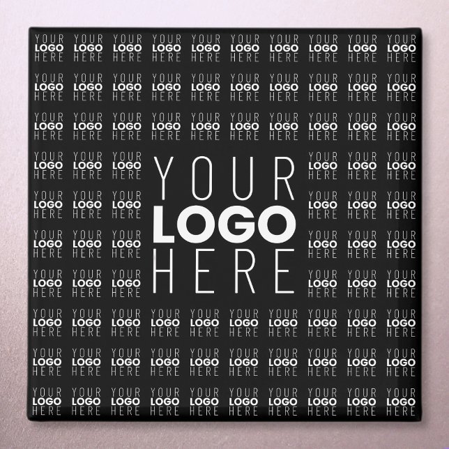 Your Logo or Image Tiled Pattern Large Centre Logo Magnet (Creator Uploaded)