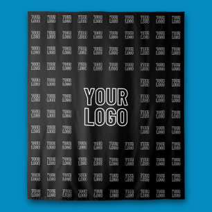 Your Logo or Image Tiled Pattern Large Centre Logo Tapestry