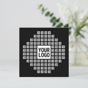 Your Logo or Image Unique Modern Pattern Card