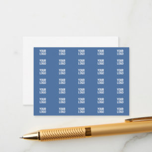 Your Logo or Image    Vertical Stripes Pattern  Enclosure Card