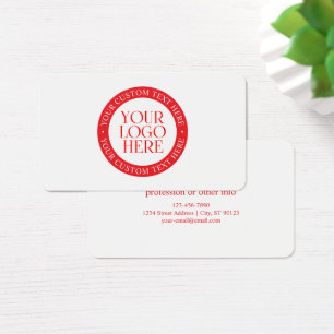 Your Logo or other Image   Christmas White & Red