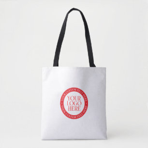 Your Logo or other Image   Christmas White & Red Tote Bag