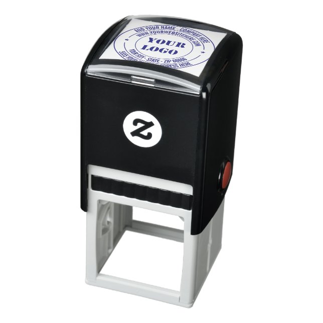 Your Logo or Photo Address Round Stamp Example (Product)