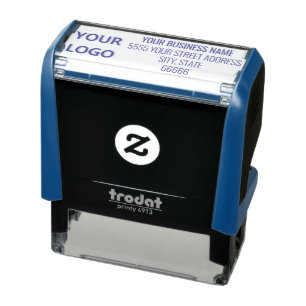 Your Logo or Photo Address Stamp Example