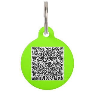 Your Logo or Photo and QR Code Pet ID Tag Template