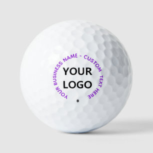 Your Logo or Photo Custom Text Stamp Golf Balls